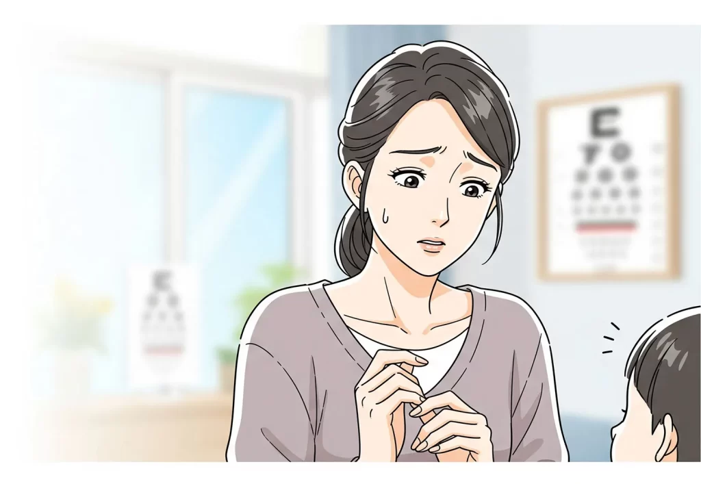 学校検診でお子さまの視力低下で悩んでいるお母さまへ