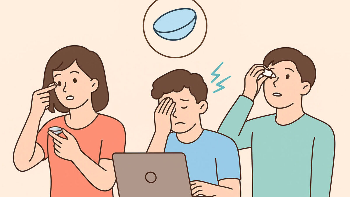 コンタクトレンズ装用による眼精疲労の原因と日常生活での注意点｜原因・対策・快適ケア